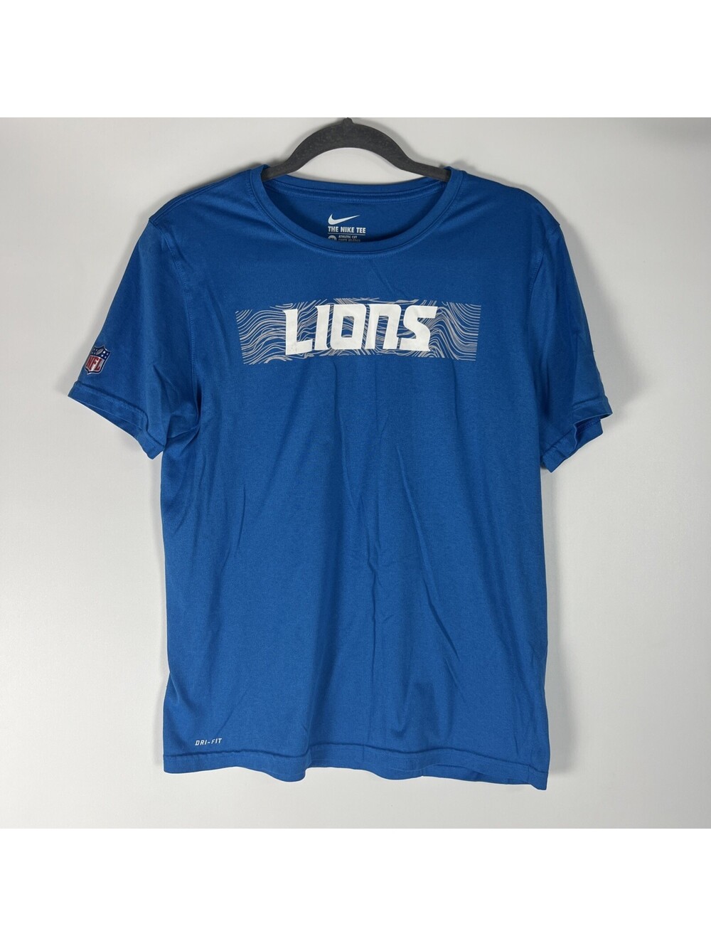 Nike Detroit Lions NFL The Nike Tee Dri-Fit - Athletic Cut-Men’s Size XL